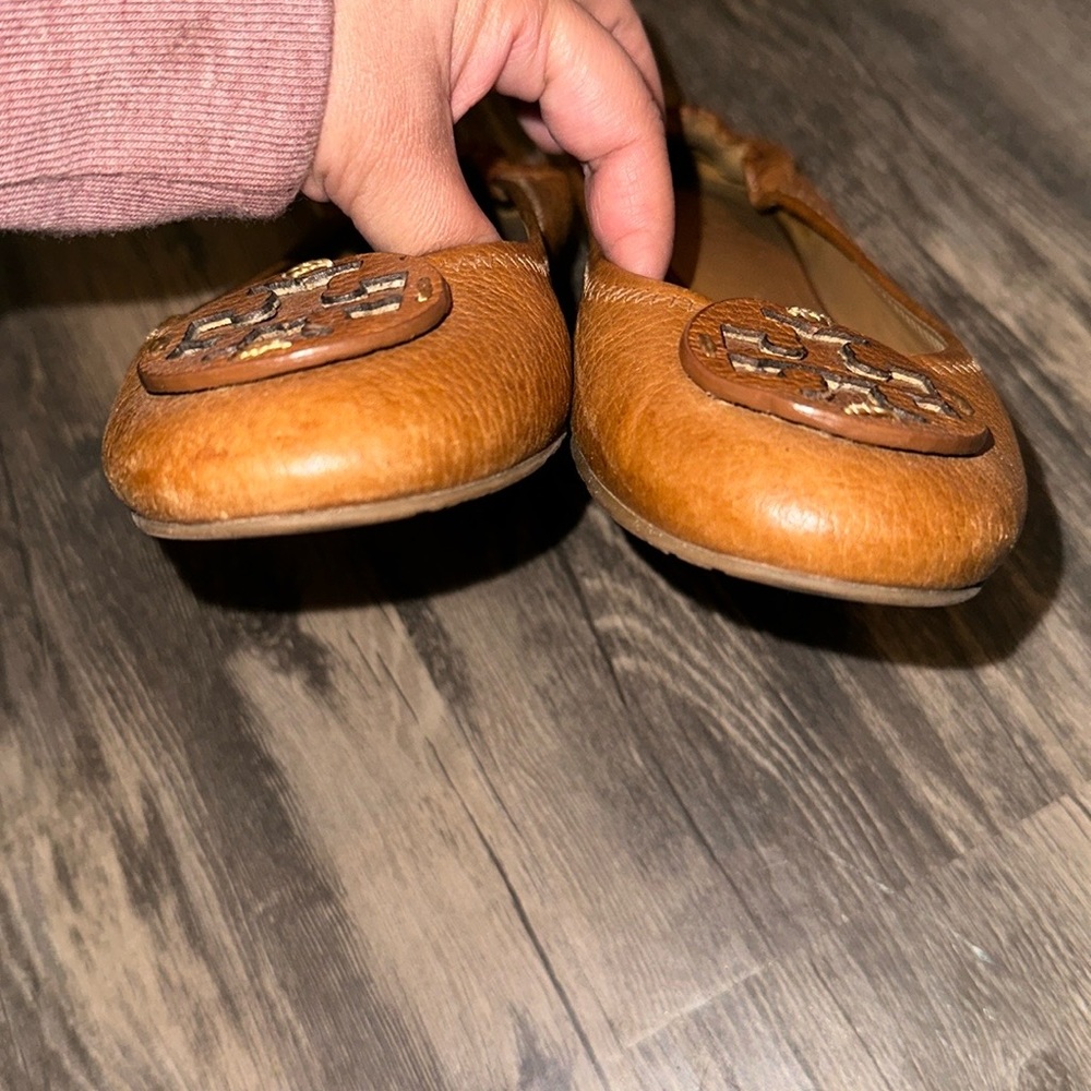 Tory Burch Dark Tan Flats - Picture 3 of 4